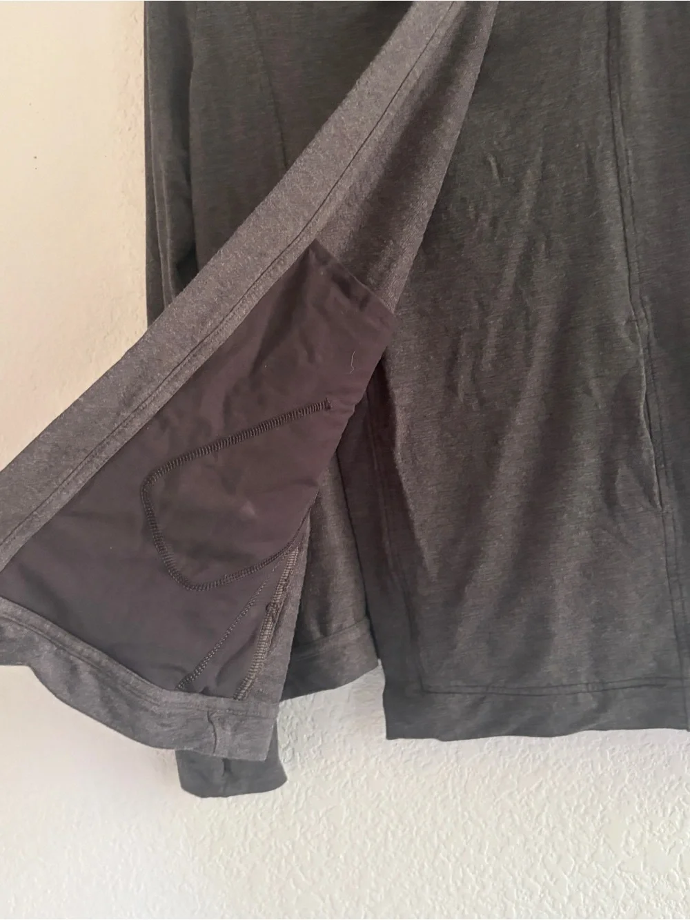 Lululemon coast wrap heather mod black Jacket Women’s Size 8 Dark Gray